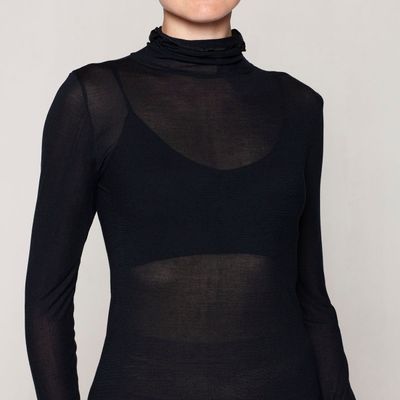 Polera Skin Top Beatle Negro Lasst