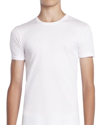 Camiseta Manga Corta Cuello Polo Lolo Algodón Blanco