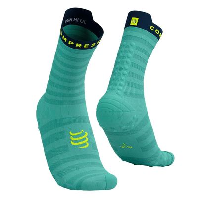 Calcetín Pro Racing v4.0 Ultralight Run High Calipso Compressport