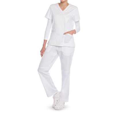 Imagen 2 del producto Polera Esencial Uniformes Salud Blanco