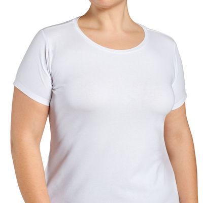 Camiseta Algodón Cuello Polo Manga Corta Blanco Monarch