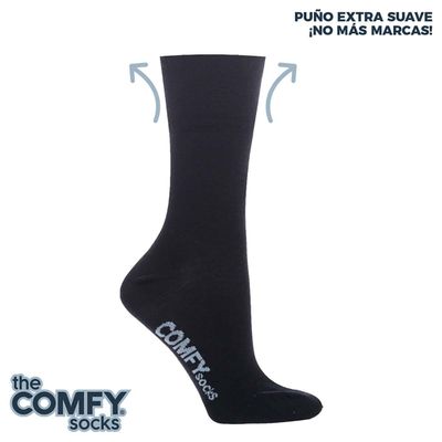 Imagen 2 del producto Calcetín Comfy Negro Bamboo Liso