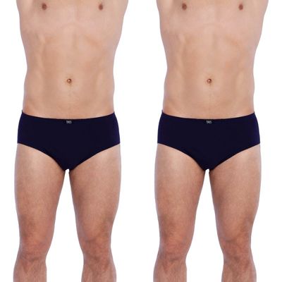 Imagen 2 del producto Bi-Pack Slip Clásico Algodón Azul