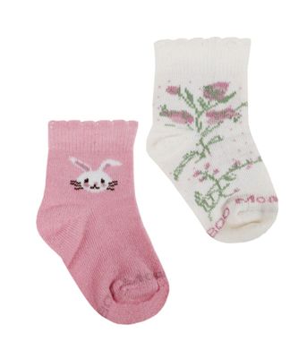 Imagen 2 del producto 4 Pares Calcetín Bamboo Recién Nacido Rosas Monarch