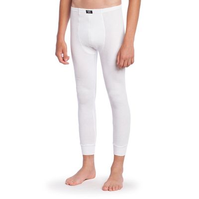 Calzoncillo Largo Termico Tejido Panal Blanco