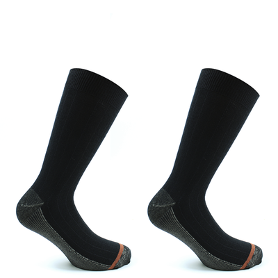 2 Pares Cobre Largo Americano Liso Negro