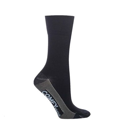 Calcetín Comfy Cobre Liso Negro