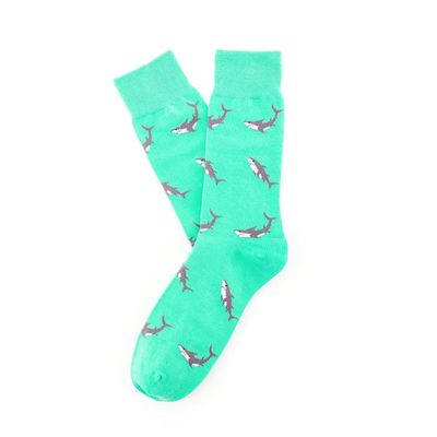 Calcetín Algodón Peinado Tiburón