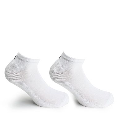 4 Pares Calcetin Algodón Deportivo Largo 0/4 Blanco