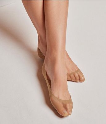 2 Unidades Pie De Media Beige Natural