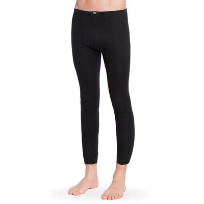 Calzoncillo Largo Termico Tejido Panal Negro Juvenil