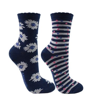 2 Pares Calcetín Bamboo Camelia Monarch