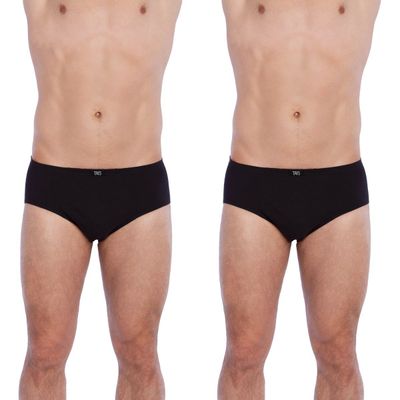 Imagen 2 del producto Bi-Pack Slip Clásico Algodón Negro