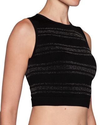 Imagen 1 del producto Polera Crop Lurex Rayas Lasst