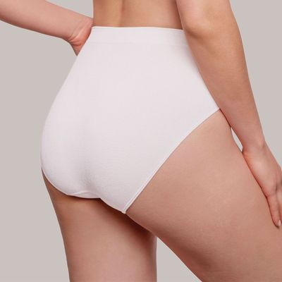 Imagen 2 del producto Pack Calzón Alto Microfibra Blanco Monarch