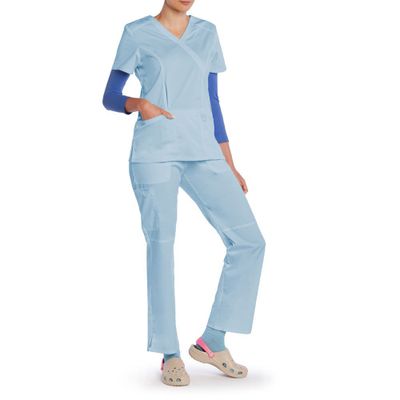 Imagen 2 del producto Polera Esencial Uniformes Salud Celeste