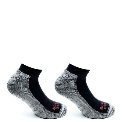 2 Pares Calcetin Cobre + Bamboo Deportivo Largo 0/4 Negro