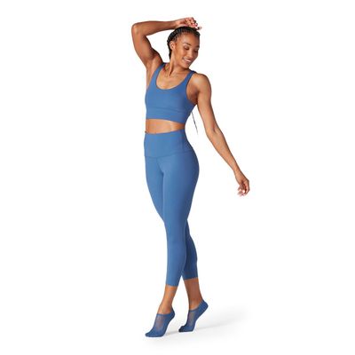 Calza High Waisted Crop Azul Tavi