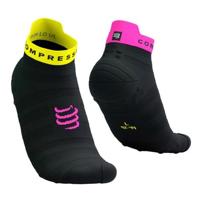 Calcetín Pro Racing v4.0 Ultralight Run Low Black Compressport