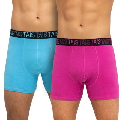 Pack Bóxer Cotton Spandex Colores Calipso/Fucsia