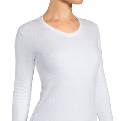 Imagen 2 del producto Camiseta Termica Micropanal Cuello V Blanco Monarch