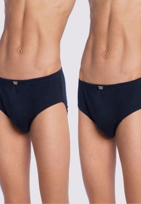 Imagen 1 del producto 2 Unidades Slip Infantil Liso 100% Algodón Azul