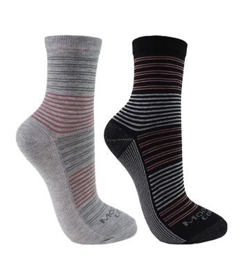 2 Pares Calcetín Cobre Rayas Monarch