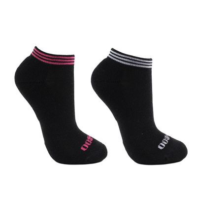 2 Pares Calcetín Bamboo Rayas Largo 0/4 Negro