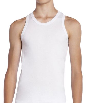 Camiseta Musculosa Juvenil  Algodón Blanco Tais