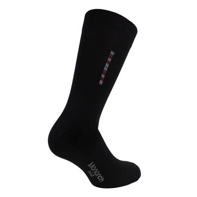 Imagen 2 del producto 2 Pares Calcetín Hilo Barra Largo Americano Negro