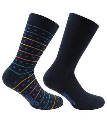 2 Pares Calcetín Bamboo Puntitos Monarch