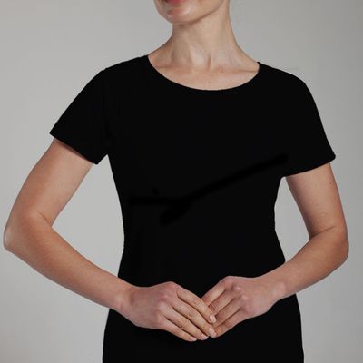 Camiseta Algodón Cuello Polo Manga Corta Negro Monarch