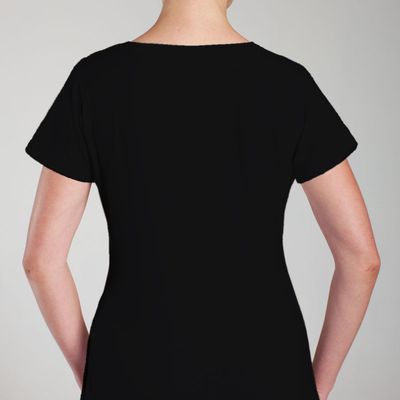 Imagen 2 del producto Camiseta Algodón Cuello Polo Manga Corta Negro Monarch