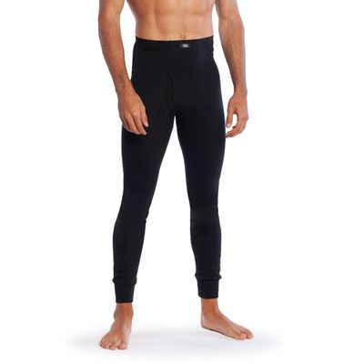 Calzoncillo Largo Hombre Algodón Negro