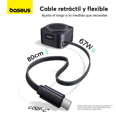 Imagen 2 del producto Cargador Magnético Qi2 2 en 1 Baseus PicoGo 67W