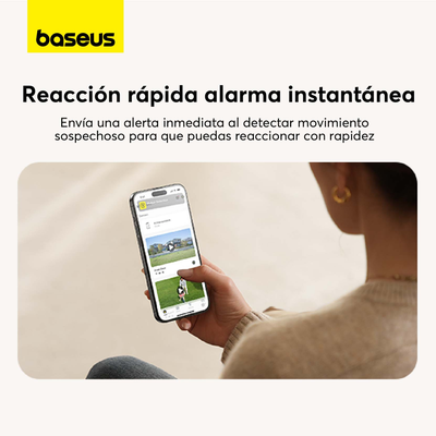 Imagen 2 del producto Kit de dos cámaras de seguridad exterior Baseus Security N1 2K Blanco