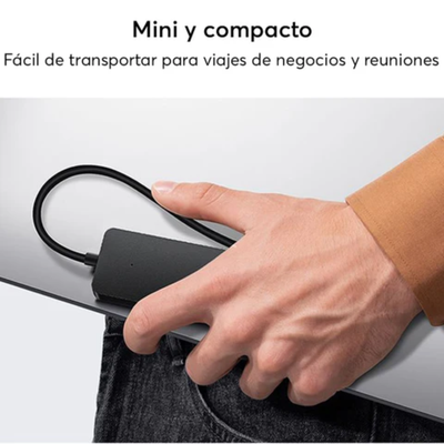 Imagen 2 del producto Adaptador HUB 100cm USB-A a USB 3.0 X 4 - 5 Gbps - Baseus UltraJoy Series - Negro