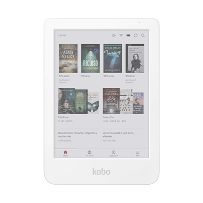 Lector E Reader Kobo Clara Colour HD 6"" Waterproof 16GB Blanco