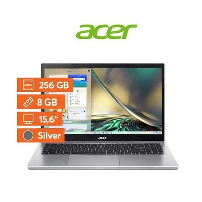 Imagen 2 del producto Notebook Acer Aspire 3 - Intel Core 3 - 8GB - 256SSD - Silver