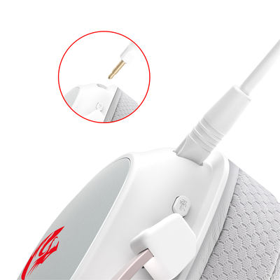 Imagen 2 del producto Audifono Inalambrico Redragon Zeus H510-PRO Blanco