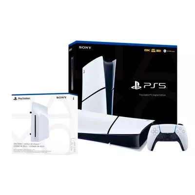 Consola Sony Playstation 5 Slim Edición Digital + Unidad de disco externa