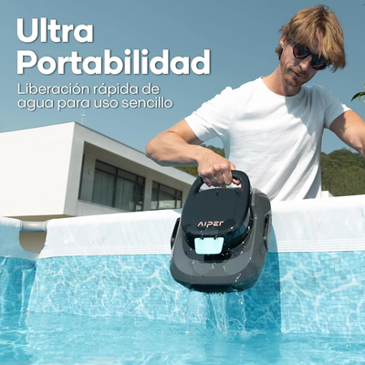 Imagen 2 del producto Limpiador de piscina automático Aiper Scuba SE gris