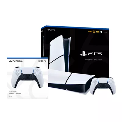 Consola Sony Playstation 5 Slim Edición Digital + Control Dualsense Adicional