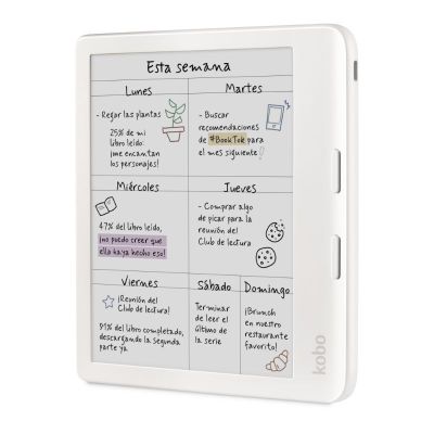 Imagen 2 del producto Lector e reader Kobo Libra Colour Blanco con Funda Clear Case Transparente