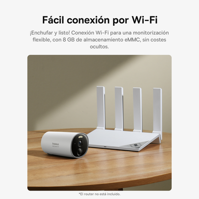 Imagen 2 del producto Cámara de seguridad exterior Baseus Security B1 2K Blanco