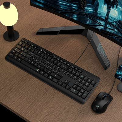 Imagen 2 del producto Kit Teclado + Mouse Redragon BS7092 Español negro