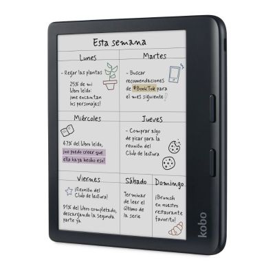 Imagen 2 del producto Lector e reader Kobo Libra Colour HD 7"" 32GB Negro con Lápiz Stylus 2 Blanco