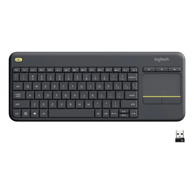 Teclado Inalambrico Logitech K400 Plus con touchpad negro
