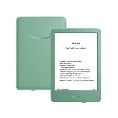 Imagen 2 del producto Pack Amazon Kindle 6"" e Reader (2024) 16 GB Matcha + Funda Protectora Premium Negro