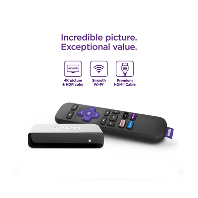 Imagen 2 del producto Roku Premiere 4K HDR Streaming - Modelo 3920RW-SW (2023)
